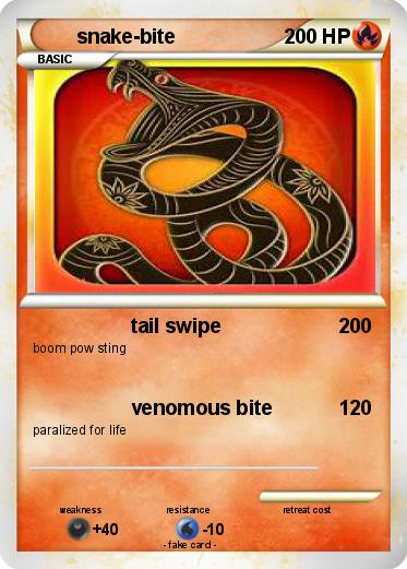 Pokemon snake-bite