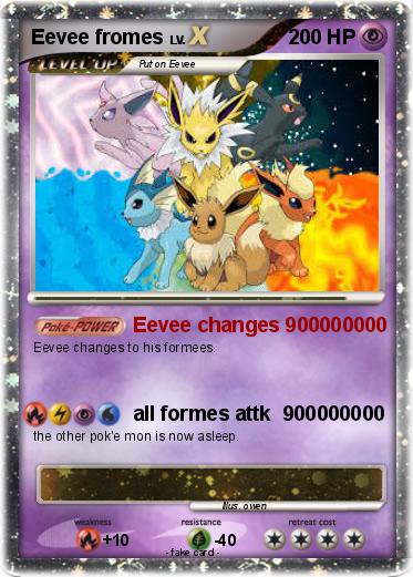 Pokemon Eevee fromes