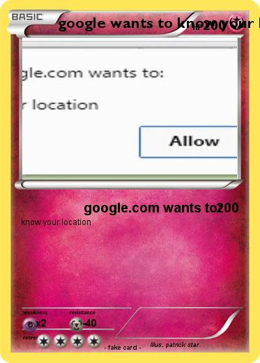 Pokemon google wants to know your location