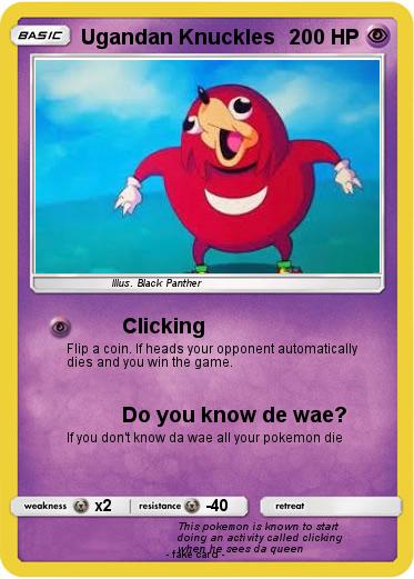 Pokemon Ugandan Knuckles
