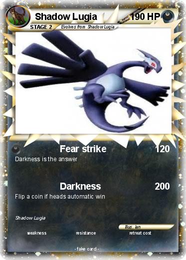 Pokemon Shadow Lugia