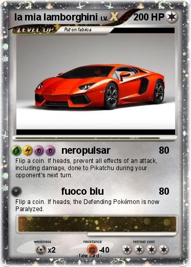 Pokemon la mia lamborghini