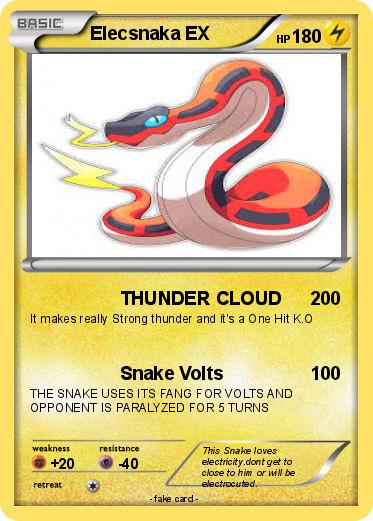 Pokemon Elecsnaka EX
