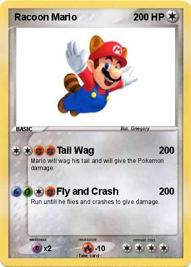 Pokemon Racoon Mario