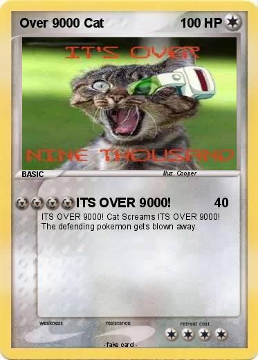 Pokemon Over 9000 Cat
