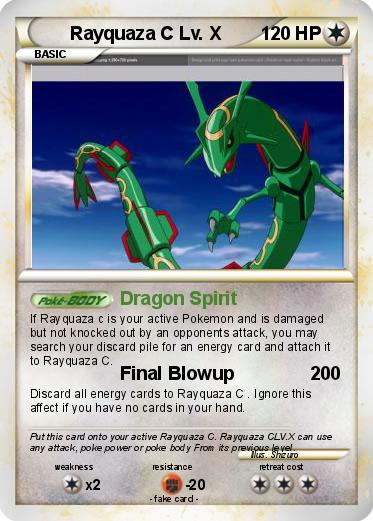 Pokemon Rayquaza C Lv. X