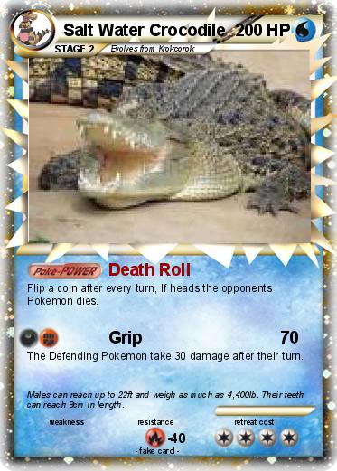 Pokemon Salt Water Crocodile