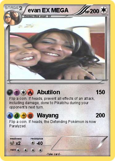 Pokemon evan EX MEGA