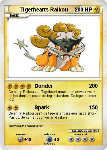 Pokemon Tigerhearts Raikou