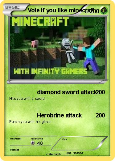 Pokemon Vote if you like minecraft