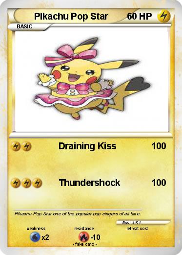 Pokemon Pikachu Pop Star