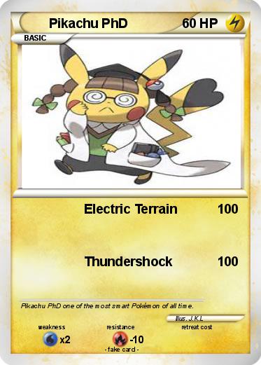 Pokemon Pikachu PhD