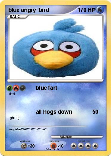 Pokemon blue angry  bird
