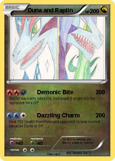 Pokemon Duna and Raptin