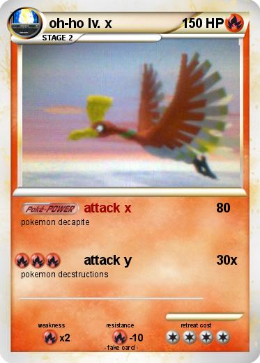 Pokemon oh-ho lv. x