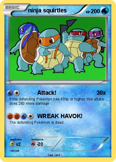 Pokemon ninja squirtles