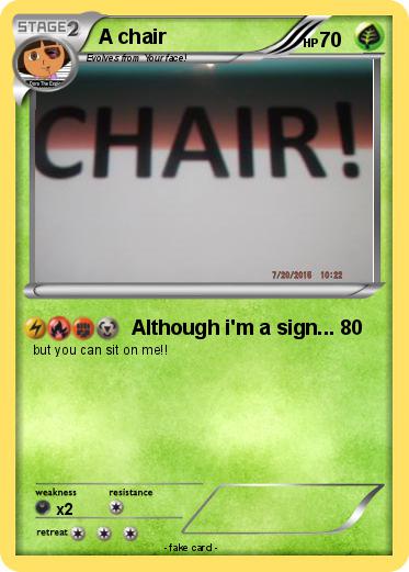 Pokemon A chair