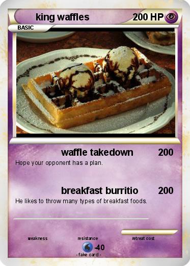 Pokemon king waffles