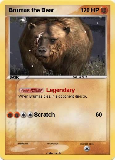 Pokemon Brumas the Bear