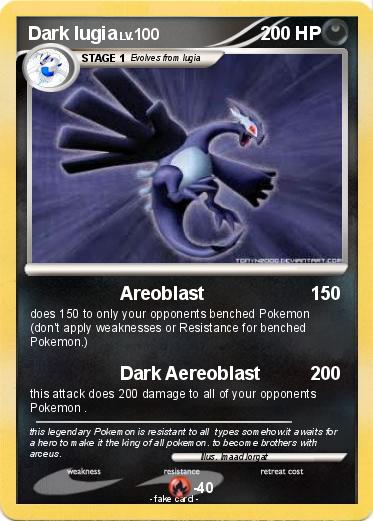Pokemon Dark lugia