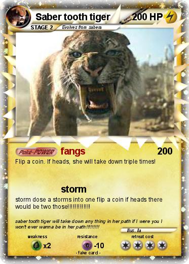 Pokemon Saber tooth tiger