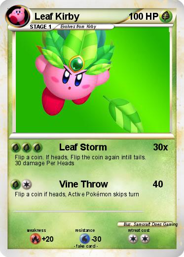 Pokemon Leaf Kirby