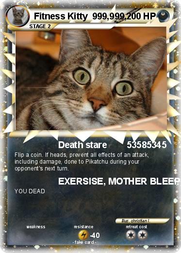 Pokemon Fitness Kitty  999,999,