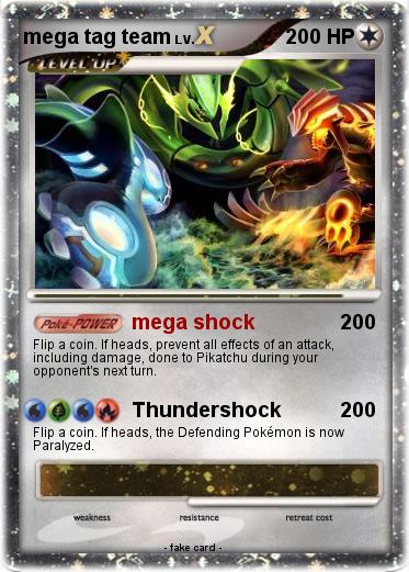 Pokemon mega tag team