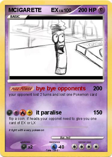 Pokemon MCIGARETE      EX