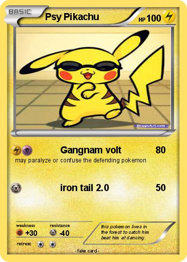 Pokemon Psy Pikachu