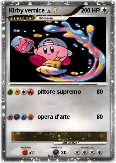 Pokemon Kirby vernice