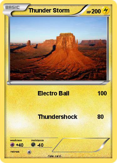 Pokemon Thunder Storm