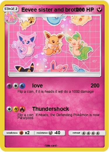 Pokemon Eevee sister and brother