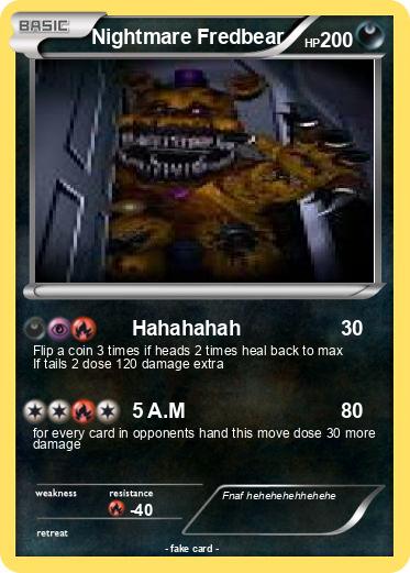 Pokemon Nightmare Fredbear