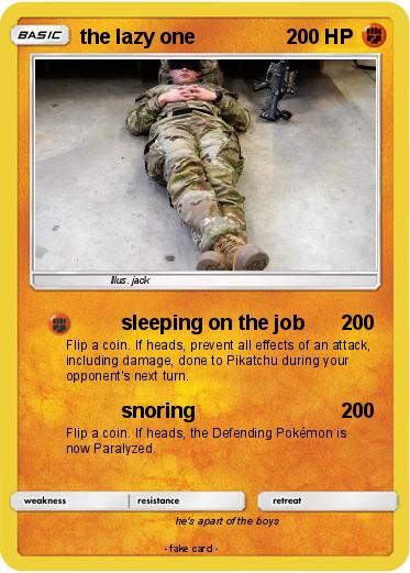 Pokemon the lazy one
