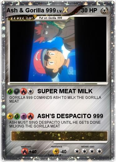 Pokemon Ash & Gorilla 999