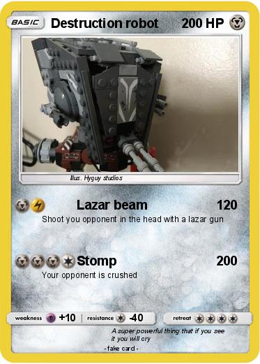 Pokemon Destruction robot