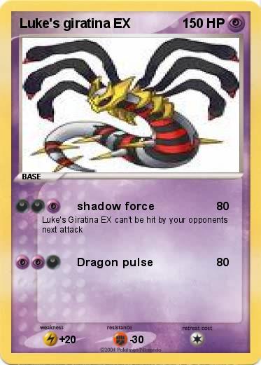 Pokemon Luke's giratina EX