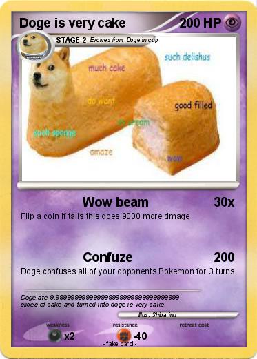 Pokemon Doge is very cake