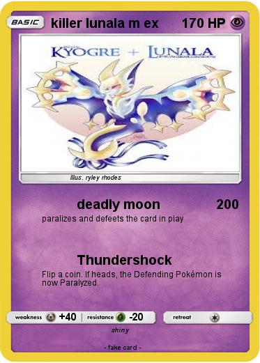 Pokemon killer lunala m ex