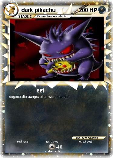 Pokemon dark pikachu