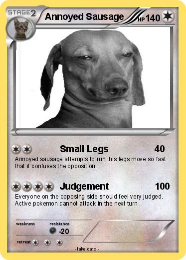 Pokemon Annoyed Sausage