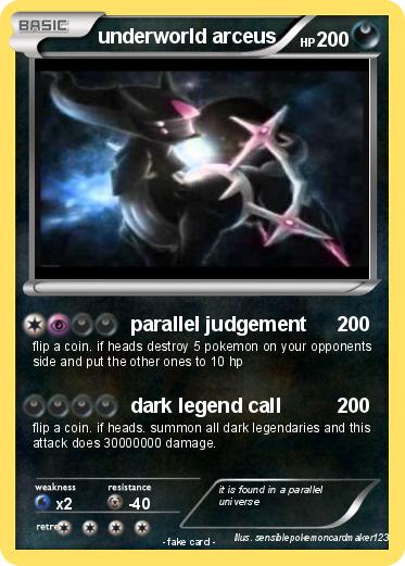 Pokemon underworld arceus