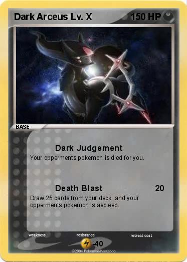 Pokemon Dark Arceus Lv. X Pokemon Dark Arceus Lv. X
