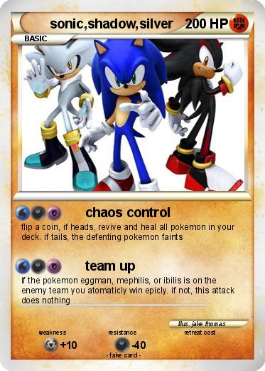 Pokemon sonic,shadow,silver
