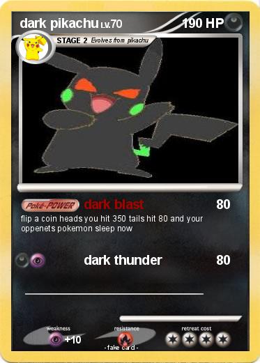 Pokemon dark pikachu