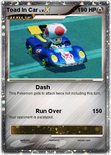Pokemon Toad In Car