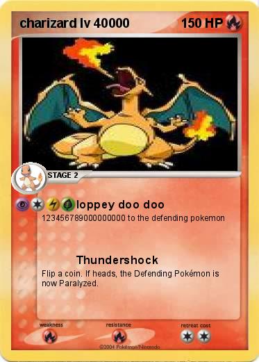 Pokemon charizard lv 40000
