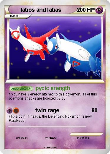 Pokemon latios and latias