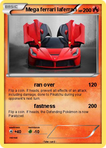 Pokemon Mega ferrari laferrari
